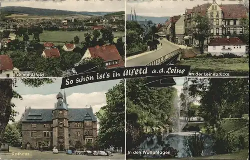 Alfeld Leine Alfeld Leinebruecke Rathaus * / Alfeld (Leine) /Hildesheim LKR