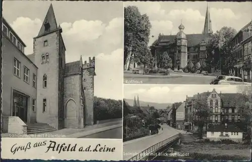 Alfeld Leine Alfeld Landratsamt Fillerturm Leinebruecke * / Alfeld (Leine) /Hildesheim LKR