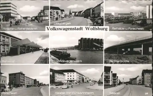 Wolfsburg VW Werk Porschestrasse Bahnhof Berlinerbruecke Rathaus *