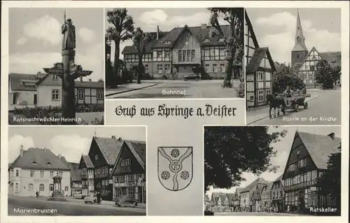 Springe Deister Bahnhof Ratskeller Wappen *