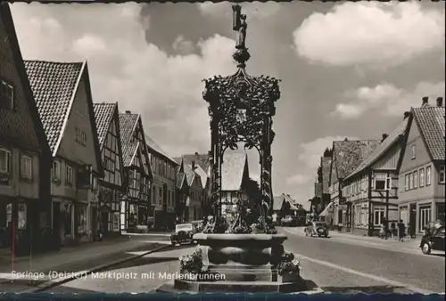 Springe Deister Marktplatz Marienbrunnen x