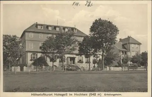 Hohegeiss Harz Erholungsheim *
