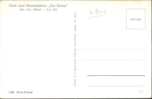 Bodenfelde Pensionshaus zur Krone *