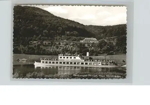 Beverungen Haus Waldfrieden Flussschiff Lachs *