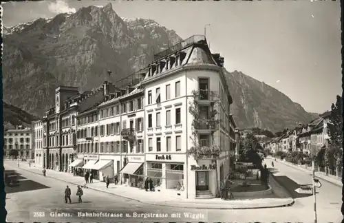 Glarus Bahnhofstrasse Burgstrasse Wiggis x