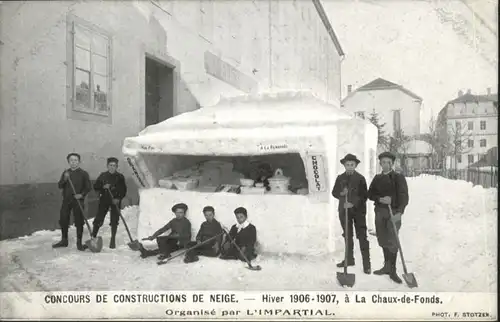 La Chaux-de-Fonds Concours de Constructions de Neige Kinder *