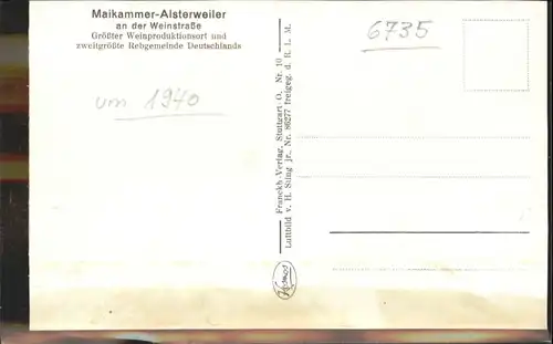 Maikammer Alsterweiler Fliegeraufnahme *