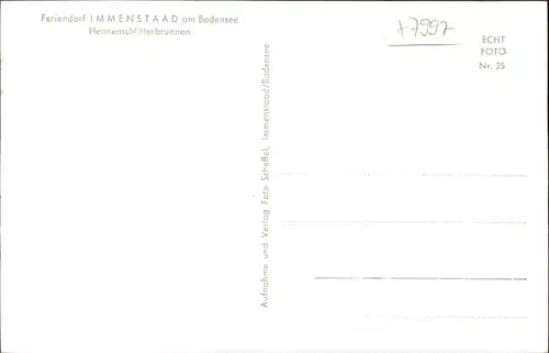Immenstaad Bodensee Immenstaad Hennenschlitterbrunnen * / Immenstaad am Bodensee /Bodenseekreis LKR