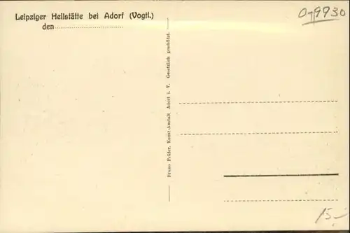 Adorf Vogtland Leipziger Heilstaette