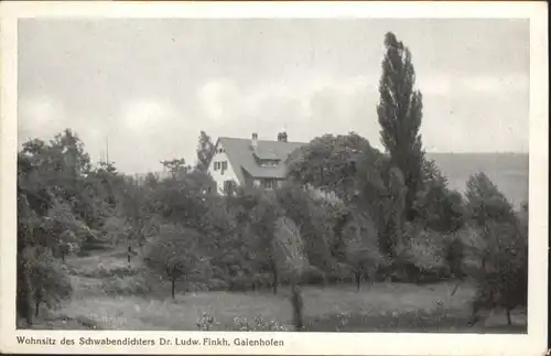 Gaienhofen Wohnsitz Schwabendichters Dr Ludwig Finkh