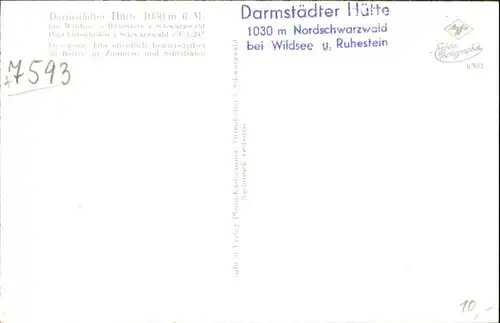 Ruhestein Damstaedter Huette