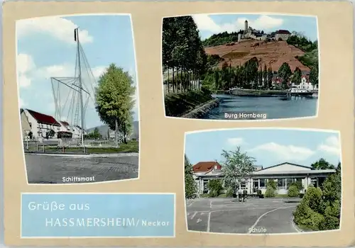 Hassmersheim Burg Hornberg Schule Schiffsmast x