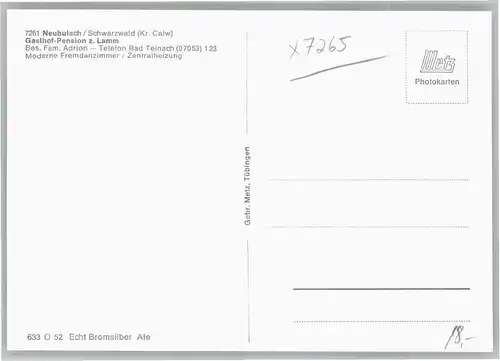 Neubulach Gasthof Pension zum Lamm *