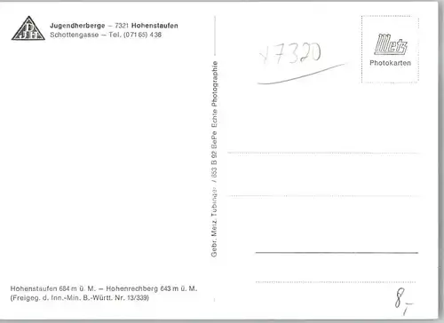 Hohenstaufen Fliegeraufnahme *