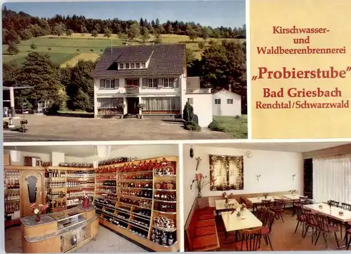 Bad Peterstal-Griesbach Waldbeerenbrennerei Probierstube  *