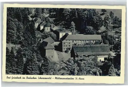 Bad Peterstal-Griesbach Muetter Sanatorium  St Anna 