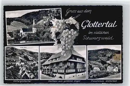 Glottertal Kandel Sanatorium Glotterbad Gasthaus zum goldenen Engel x