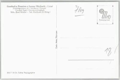 Bleibach Gasthof Pension Sonne *