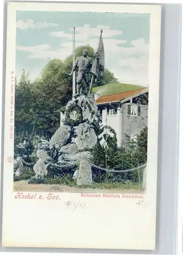 Kochel See Kochel Schmied Balthes Denkmal * / Kochel a.See /Bad Toelz-Wolfratshausen LKR