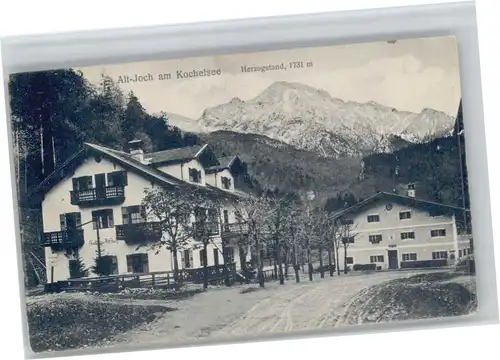 Kochel See Kochel [Stempelabschlag] Gasthof Altjoch x / Kochel a.See /Bad Toelz-Wolfratshausen LKR