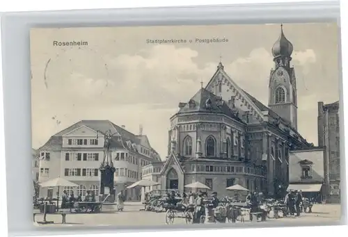 Rosenheim Kirche Postgebaeude x