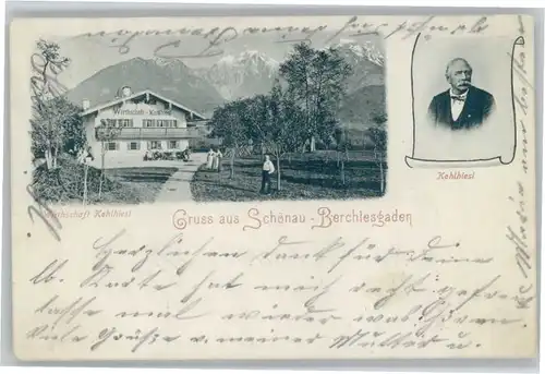 Schoenau Koenigssee Wirtschaft Kohlhiesel x