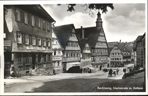 Backnang Marktstrasse Rathaus *
