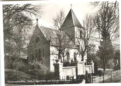 Hohenstaufen Barbarossakirche Kriegerdenkmal *