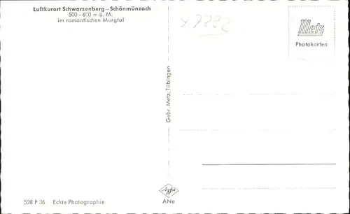 Schwarzenberg Baiersbronn  *