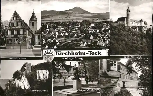 Kirchheim Teck Max Eyth Haus Reussenstein Krieger Denkmal Schloss  *