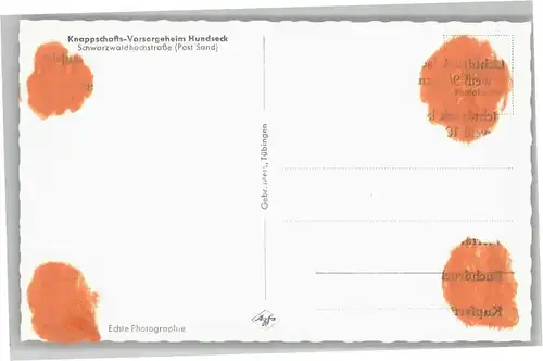 Hundseck Hundseck Knappschafts-Vorsorgeheim * / Sasbach /Ortenaukreis LKR