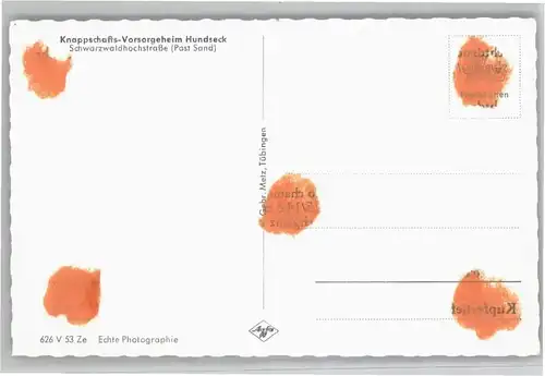 Hundseck Hundseck Knappschafts Vorsorgeheim * / Sasbach /Ortenaukreis LKR