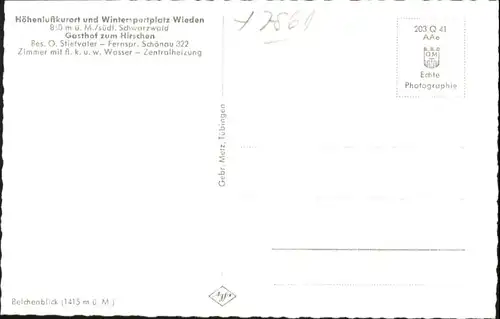 Wieden Schwarzwald  *