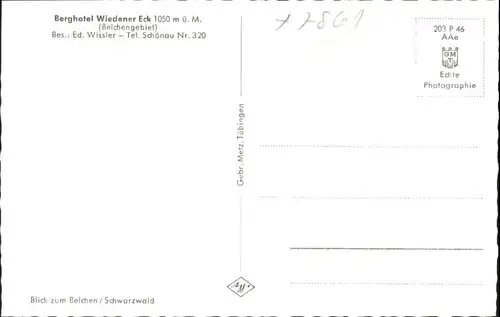 Wieden Schwarzwald Belchen *