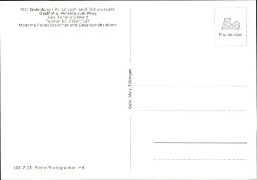 Endenburg Gasthof Pension zum Pflug *