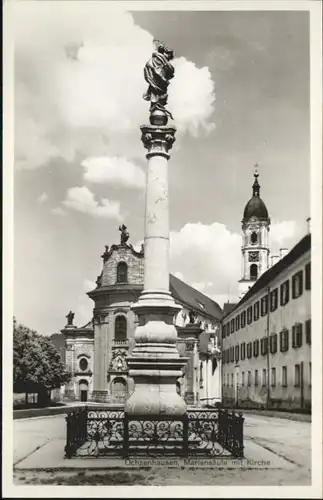 Ochsenhausen Mariensaeule Kirche  *