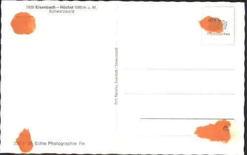 Eisenbach Schwarzwald Hoechst *