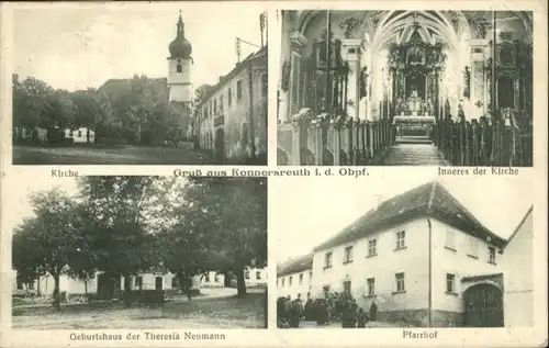 Konnersreuth Therese Neumann Geburtshaus Pfarrhof Kirche x