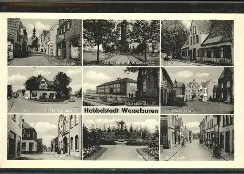 Wesselburen Hebbelhaus Suederstrasse Marktstrasse *