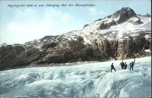 ww89281 Rhonegletscher Glacier du Rhone Rhonegletscher Naegelisgraetli * Kategorie. Rhone Alte Ansichtskarten