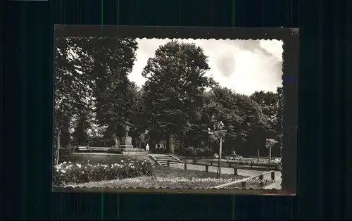 Toenning Eider Esmarchdenkmal Schlossgarten *