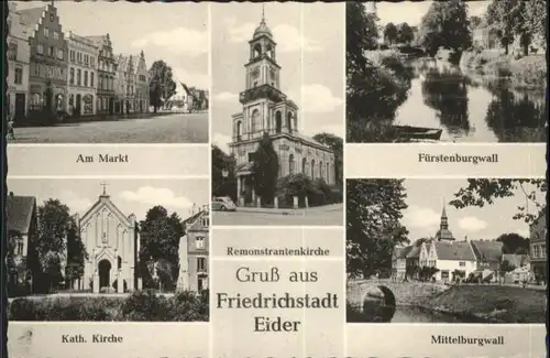 Friedrichstadt Eider Markt Remonstrantenkirche Fuerstenburgwall Mittelburgwall  x