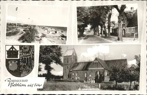 Nieblum Foehr Wappen St. Johannis-Kirche Friesenhaus *