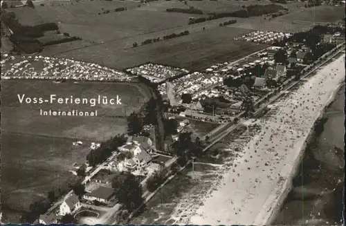 Haffkrug Ostseebad Haffkrug Fliegeraufnahme Voss Campingplatz * / Scharbeutz /Ostholstein LKR