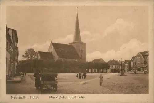 Neustadt Holstein Marktplatz Kirche *