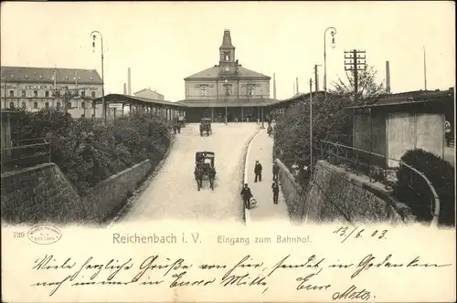 Reichenbach Vogtland Eingang Bahnhof x