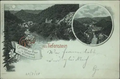 Tiefenstein Albtal Gasthof Post x