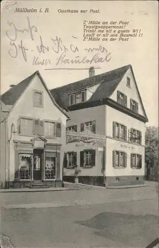 Muellheim Baden Gasthaus Post x