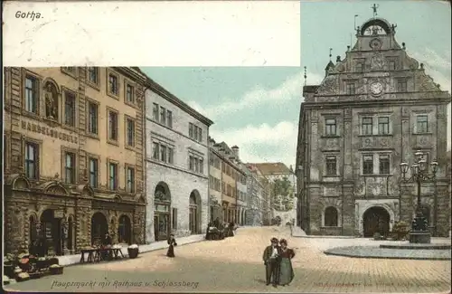 Gotha Thueringen Hauptmarkt Rathaus Schlossberg / Gotha /Gotha LKR