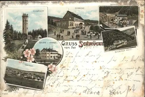 Schmuecke Schneekopf Oberhof Schloss Bahnhof Gehldorfer Muehle